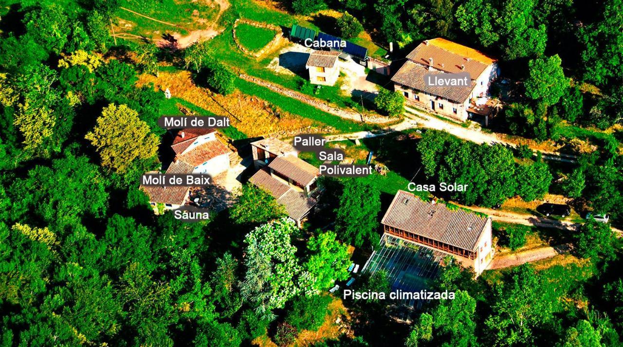 La Cabana Del Moli De La Plana Riudaura Esterno foto